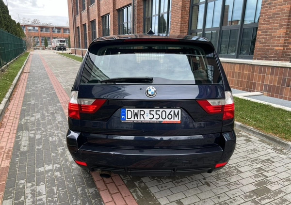 BMW X3 cena 23900 przebieg: 285000, rok produkcji 2008 z Wrocław małe 326